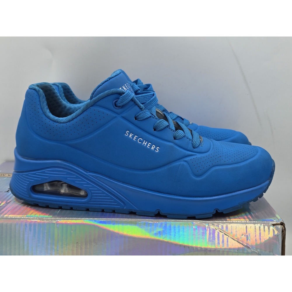 Skechers Women's Athletic Shoes in Bright Blue - Picture 11 of 13